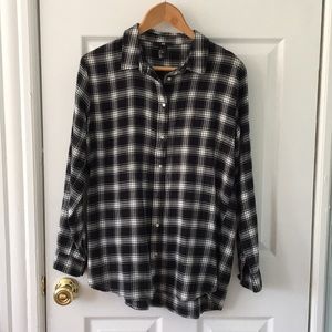 H&M black and white cotton shirt!